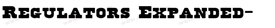 Regulators Expanded字体转换